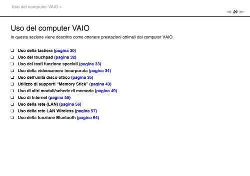 Sony VGN-FW56M - VGN-FW56M Mode d'emploi Italien