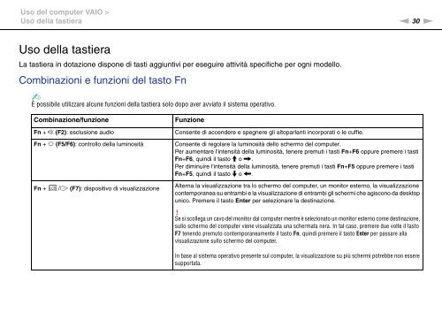 Sony VGN-FW56M - VGN-FW56M Mode d'emploi Italien