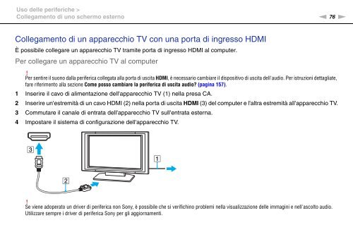 Sony VGN-FW56M - VGN-FW56M Mode d'emploi Italien