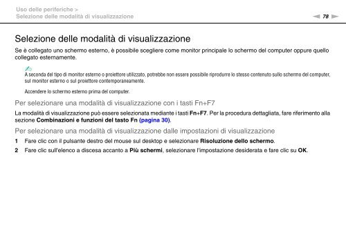 Sony VGN-FW56M - VGN-FW56M Mode d'emploi Italien