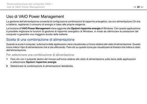 Sony VGN-FW56M - VGN-FW56M Mode d'emploi Italien