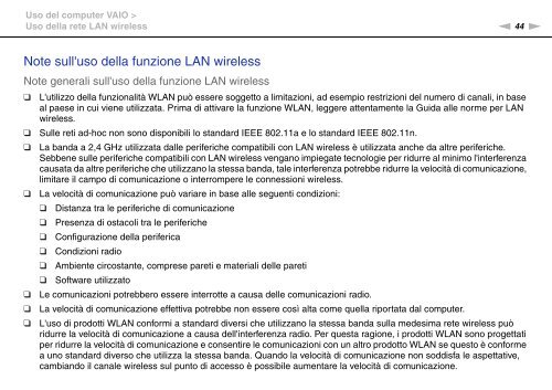 Sony VPCM11M1E - VPCM11M1E Mode d'emploi Italien