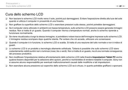 Sony VPCM11M1E - VPCM11M1E Mode d'emploi Italien