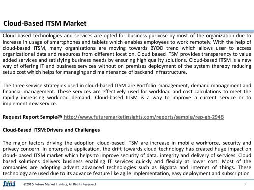 Cloud-Based ITSM Market Revenue, Opportunity, Segment and Key Trends 2017-2027