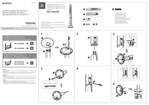 Sony BDV-N9200W - BDV-N9200W Mode d'emploi Fran&ccedil;ais