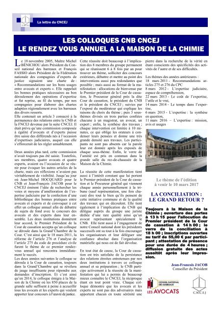 La lettre du CNCEJ R