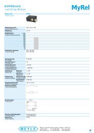 KIPPRELAIS Latching Relays - MEYLE - Meyer Industrie Electronic