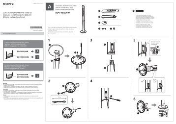 Sony BDV-N9200W - BDV-N9200W Guide d'installation des enceintes Lituanien