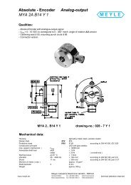 Absolute - Encoder Analog-output MYA 2A B14 Y 1