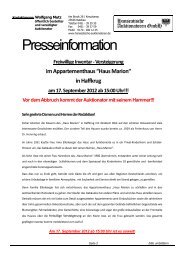 Presseinfo Haus Marion - Hanseatische Auktionatoren GmbH