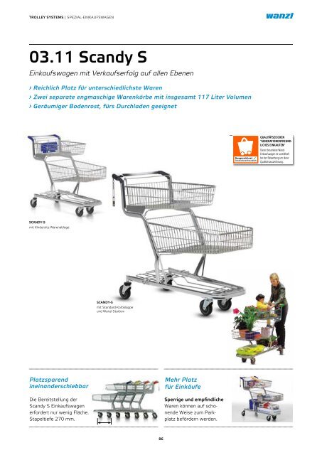 Einkaufswagen - Weltweit vorn beim Warentransport