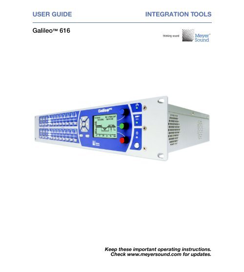 meyer sound galileo 616