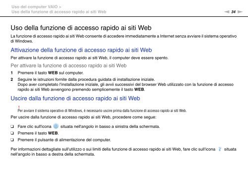 Sony VGN-NW26MRG - VGN-NW26MRG Mode d'emploi Italien