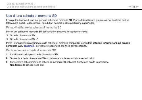 Sony VGN-NW26MRG - VGN-NW26MRG Mode d'emploi Italien