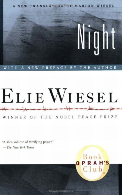 Elie Wiesel - Night FULL TEXT