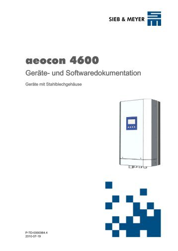 aeocon 4600 - Sieb & Meyer