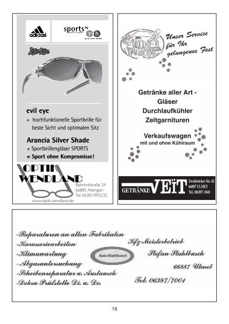 16. Spieltag: SV Ulmet gegen VFR Offenbach/Hundheim