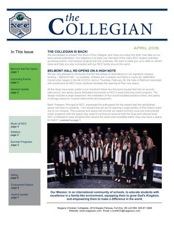 Collegian April 2015