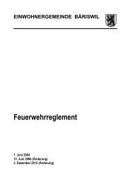 Feuerwehrreglement (.pdf | 471 KB) - Bäriswil