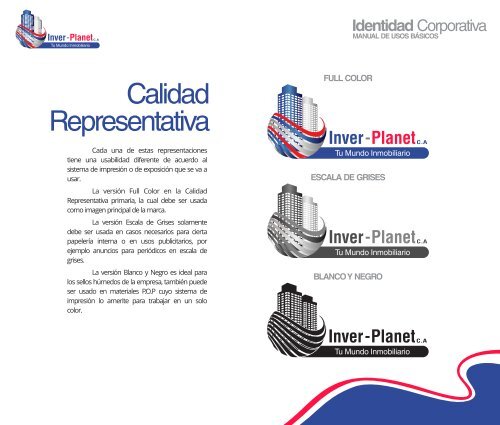 InverPlanet Identidad Corporativa Manual de Usos.