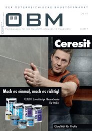 2017-3 ÖBM Der Österreichische Fachmarkt - Ceresit - mach es einmal, mach es richtig