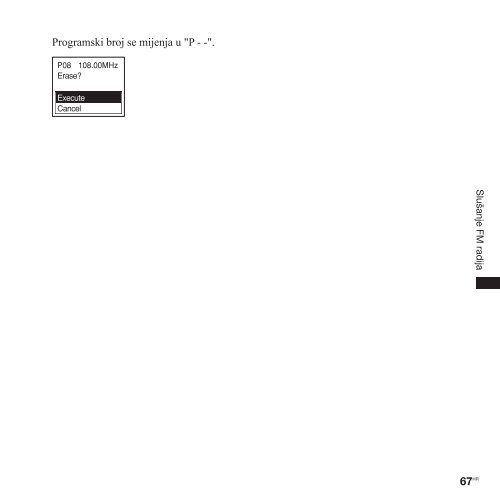 Sony ICD-UX300 - ICD-UX300 Istruzioni per l'uso Croato