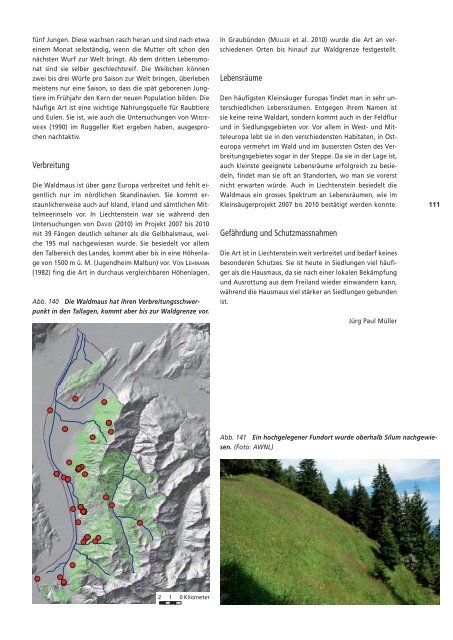 Die Säugetiere des Fürstentums Liechtenstein (Mammalia)