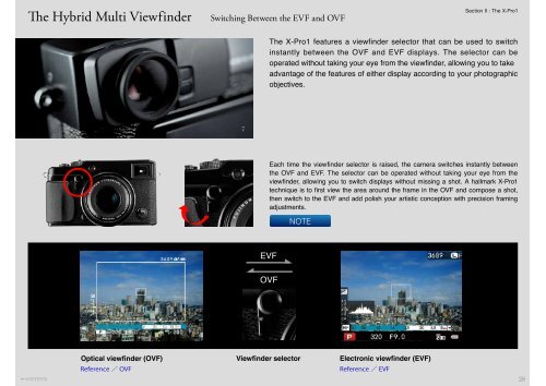 FUJIFILM X-Pro1 Photographes's Guidebook