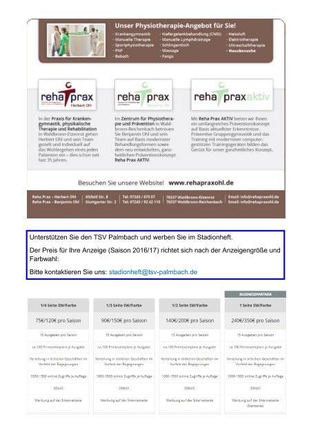 TSV Palmbach Heft-10