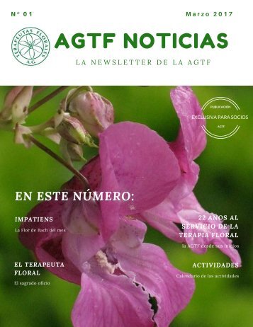 AGTF NOTICIAS Nº 01 - Marzo 2017