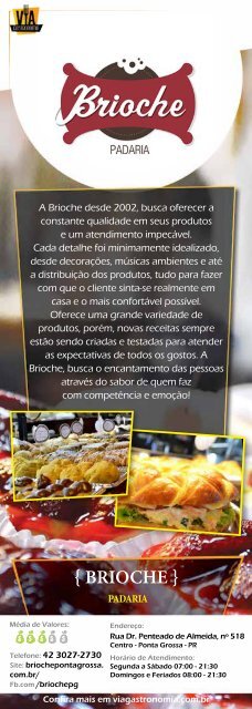 Via Gastronomia - Ponta Grossa (PR) - Edição 01