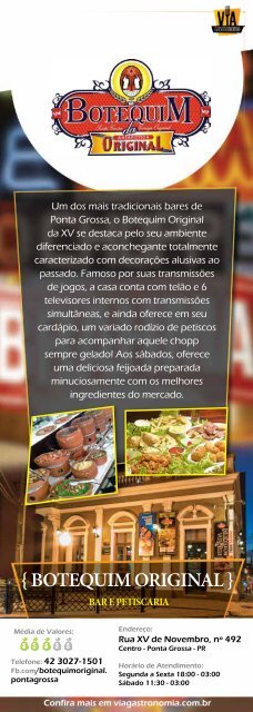 Via Gastronomia - Ponta Grossa (PR) - Edição 01