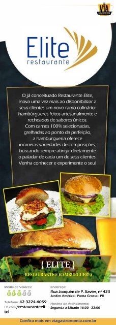 Via Gastronomia - Ponta Grossa (PR) - Edição 01