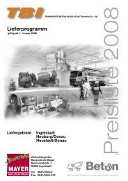 Lieferprogramm - TBI Transportbeton Ingolstadt