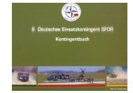 Auszüge aus dem Kontingentbuch des 9. Einsatzkontingents SFOR ...