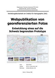 Webpublikation von georeferenzierten Fotos - ETH Zürich