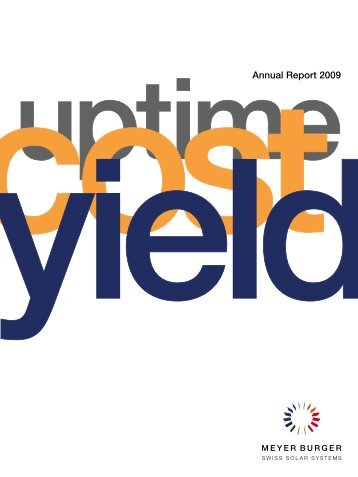 Annual Report, English (.pdf, 4.3Mb) - Meyer Burger Technology AG