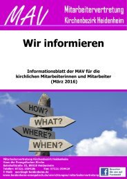 Wir informieren - März 2017