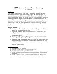 STEP Current Events Curriculum Map-Nick meyer - New Prague ...