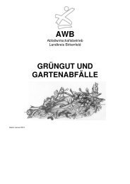 Grüngut und Gartenabfälle - EGB - Entsorgungsgesellschaft ...