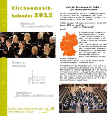 Jahr der Kirchenmusik in Baden – „Ein Fenster zum Glauben"