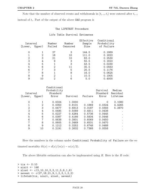 2 Right Censoring and Kaplan-Meier Estimator - NCSU Statistics