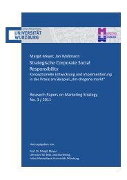 Strategische Corporate Social Responsibility - Universität Würzburg