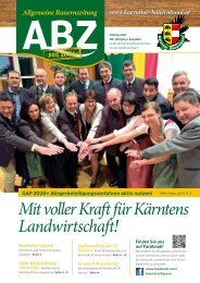 Allgemeine Bauernzeitung  - Ausgabe 01 - 2017 (Kärntner Bauernbund)