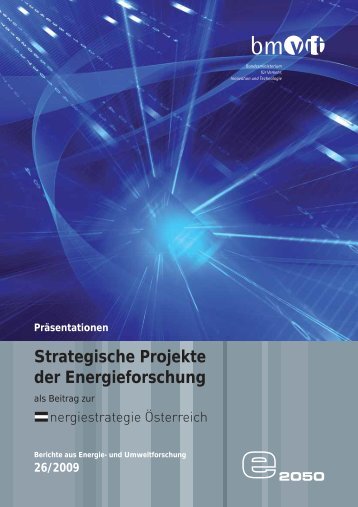 Strategische Projekte der Energieforschung