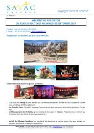 PUY DU FOU CEA SACLAY 31 août - 2 sept 2017 HOTEL DANS LE PARC