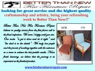 Furniture Repairing Service in Scottsdale| Better Than New