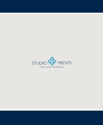 Brochure Studio Previti Associazione Professionale - versione 2017