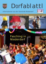 Fasching in Niederdorf - Dorfablattl