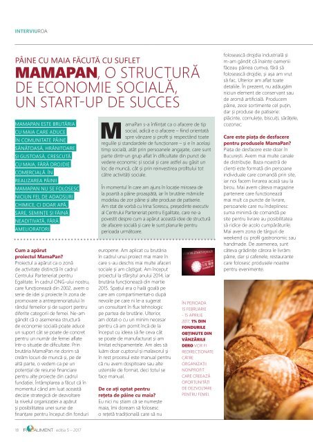 Revista RO.aliment editia 5 - expertul tau in industria alimentara